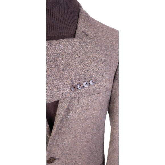 Paisley & Gray Tweed Brown Blazer 42R Casual Sports Coat Jacket Slim Wool Blend - Picture 6 of 14
